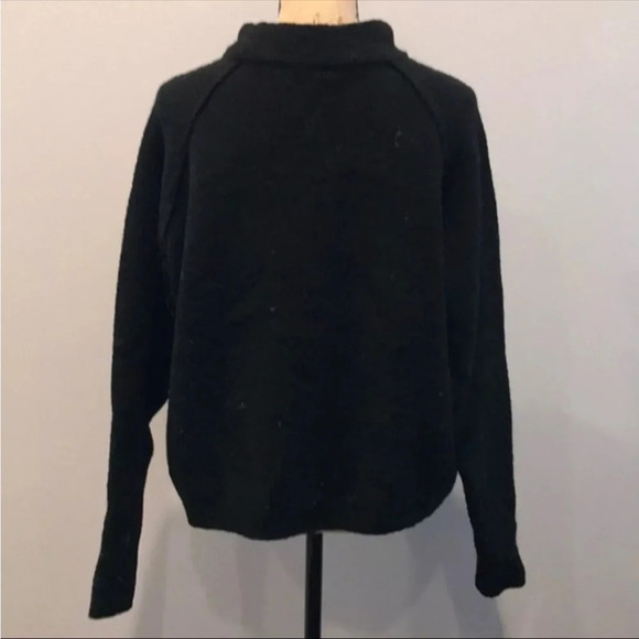 RARE Free People Bubble Crew Neck sweater in black oversized - Picture 5 of 11
